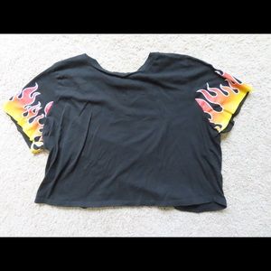 Forever 21 Flame Crop Top